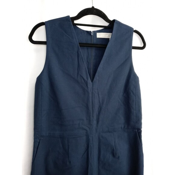 Everlane Structured Cotton Jumpsuit Sleeveless Cropped Straight Leg Size 4 NWT - Picture 5 of 12